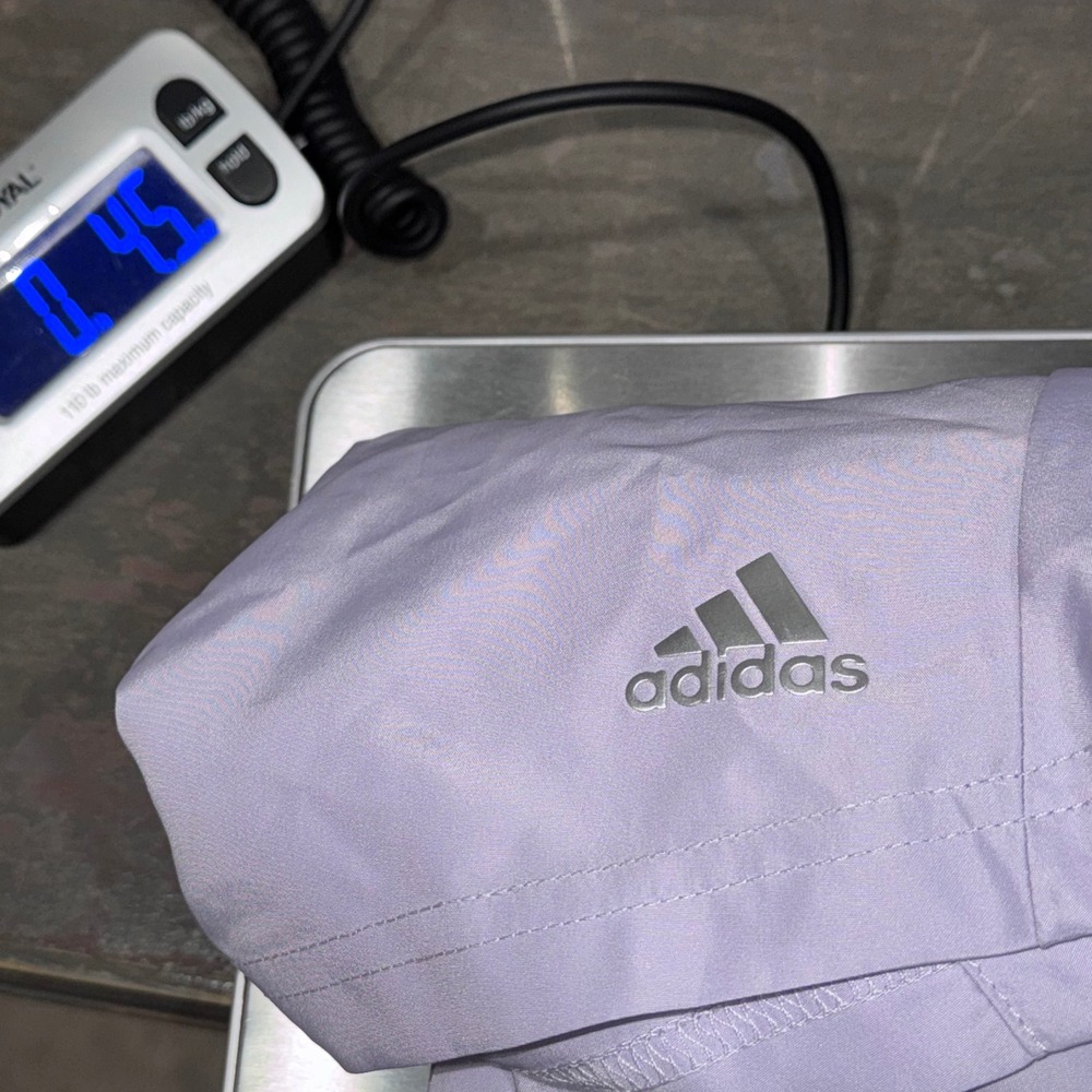 Adidas Woven Golf Shorts Womens Large Purple Tint NEW ADVW0040 Reflective Logo - Picture 6 of 6